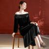 Light Luxury Silk Velvet Elegant Dress