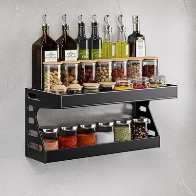 YunsHuang Kitchen Wall-Mounted Spice Rack