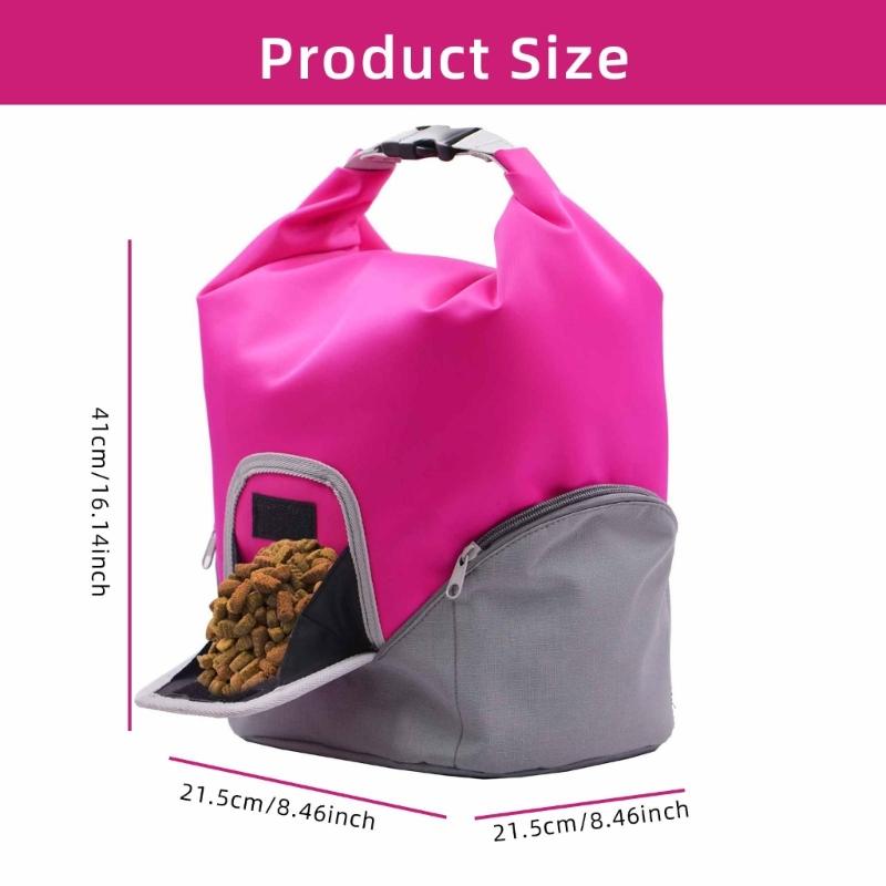 Waterproof Pet Treat Pouch Shoulder Bag Running Supplies Multifunctional Treat Bag for Dog Outdoor Sports Training