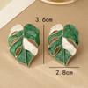 Personalized Leaf Shape Stud Earrings Simple Exquisite Earrings Elegant and Sweet Earrings