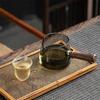 370ML Heat Resistant Glass Side Wooden Handle Tea Dispenser Brewing Teapot Tea Maker Kung Fu Tea Set Ceremony Accessories