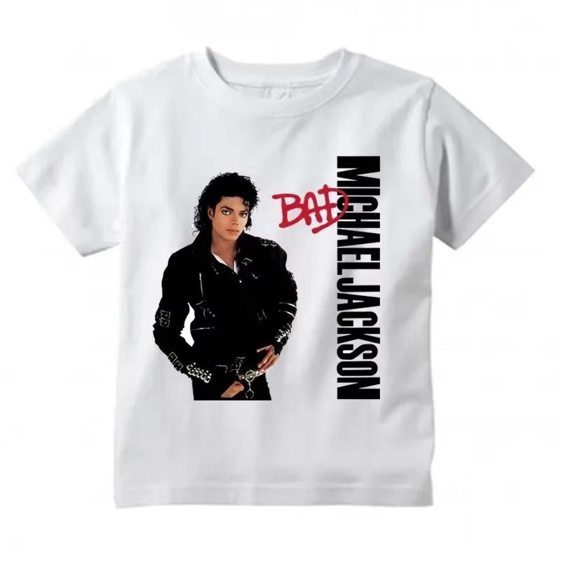 

Michael Jackson Graphic Printed Tshirt Harajuku Rock Fashion Casual Short Sleeve Crew Neck Plus Size T Shirt Men Women Tops 5XL