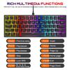 K61 Wired Mechanical Keyboard with Gaming Light Type-C Interface Plastic Material for Desktop Laptop New Product