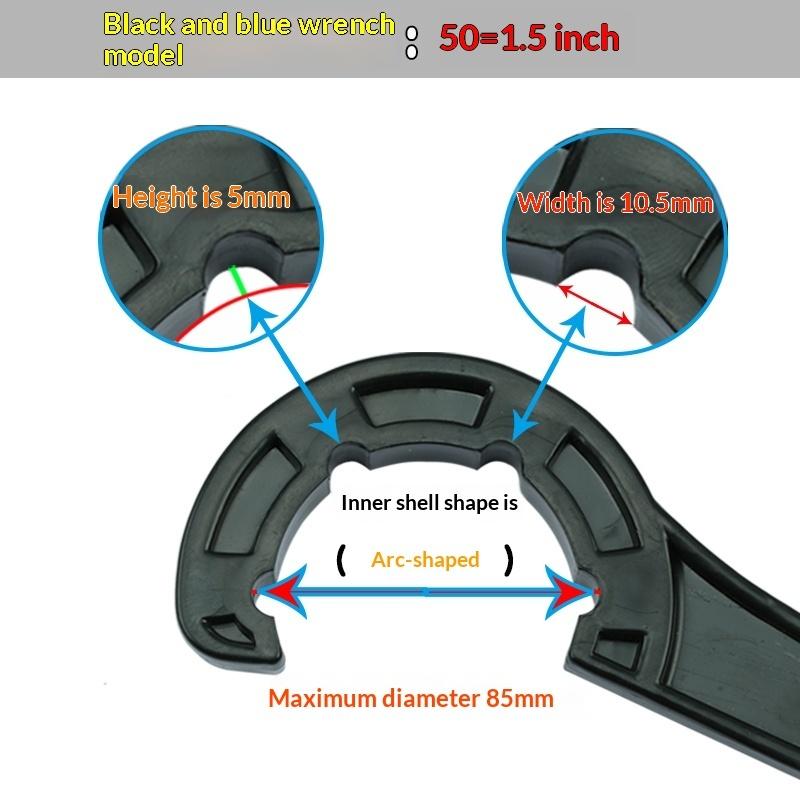20/25/32/40/50Mm Pe Pipe Fast Connecting Fittings Wrench Pvc Tube Valve Lock Nut Special Wrench Irrigation Tubing Repair Tool
