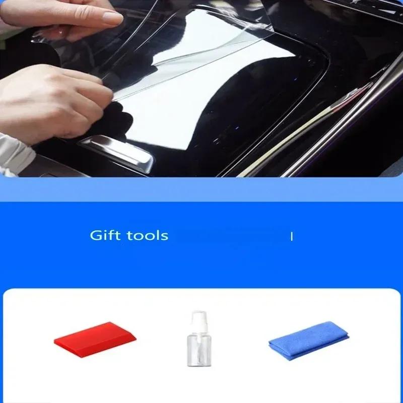 For Chery Tiggo 9 Tpu Transparent Film Car Interior Protection Decor Sticker Center Control Navigator Door Car Accessories
