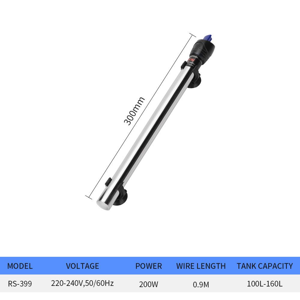 Risheng Explosion-Proof Stainless Steel Aquarium Heater Thermostat Rod