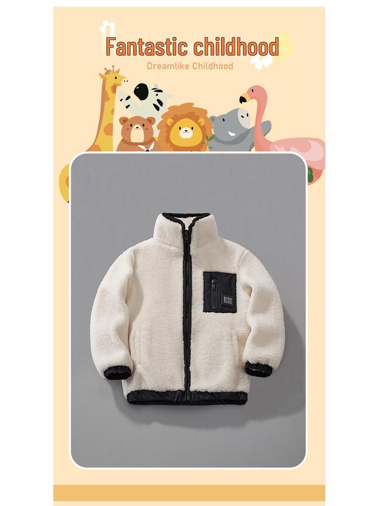 Modne ubrania w stylu color block z wełny jagnięcej dla dzieci - Kolekcja Jesień/Zima