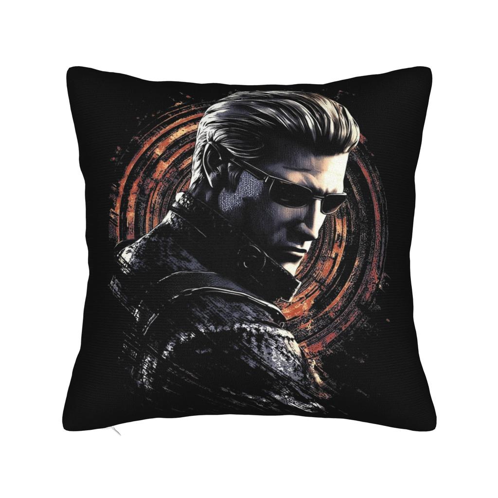 Albert Wesker Povlaky na polštáře Merch Měkký potah na polštář Potah na dekorační polštář Potah na polštář na sezení Čtvercový Více velikostí