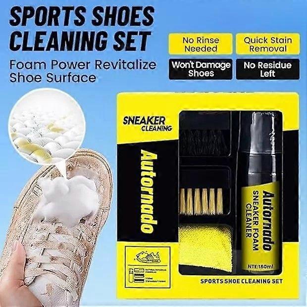 Autornado Sneaker Foam Cleaner, Water-Free Foam Sneaker Cleaner,Shoe Cleaner Kit