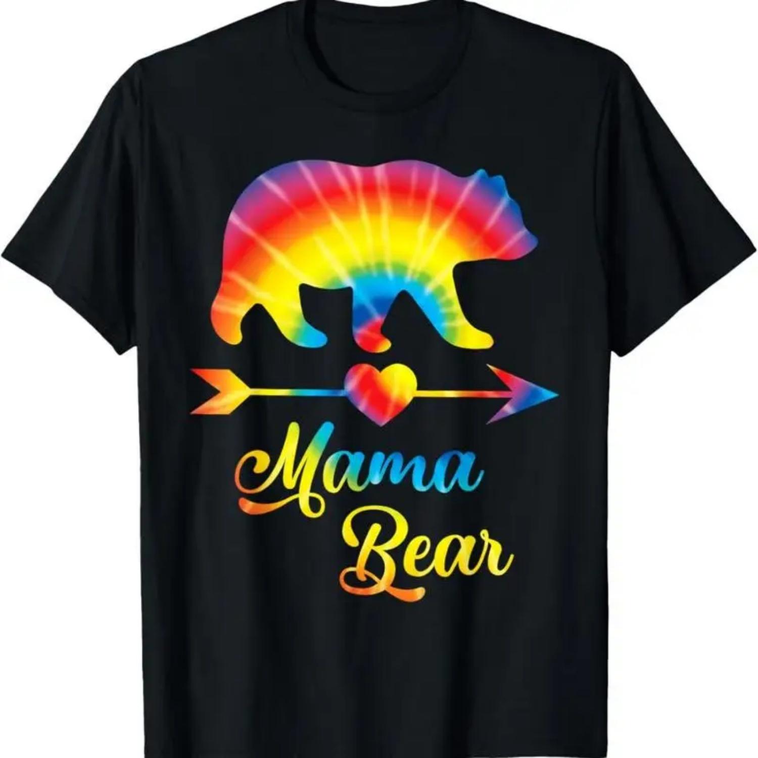 Mama Bear For Women Mommy Mom T Shirt S чёрный