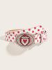Retro Y2k Heart Pattern Metal Belt For Teen Fashion Accessories