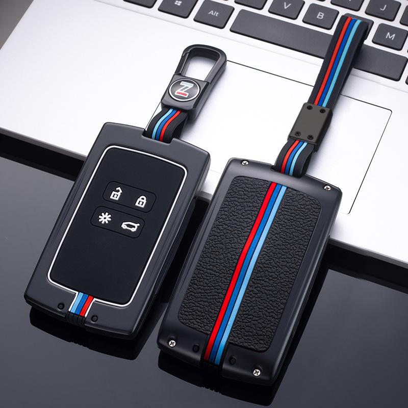 Renault Key Cover for Koleos, Captur, Fluence, Scenic, Latitude, and Megane - Remote Control Card Shell.