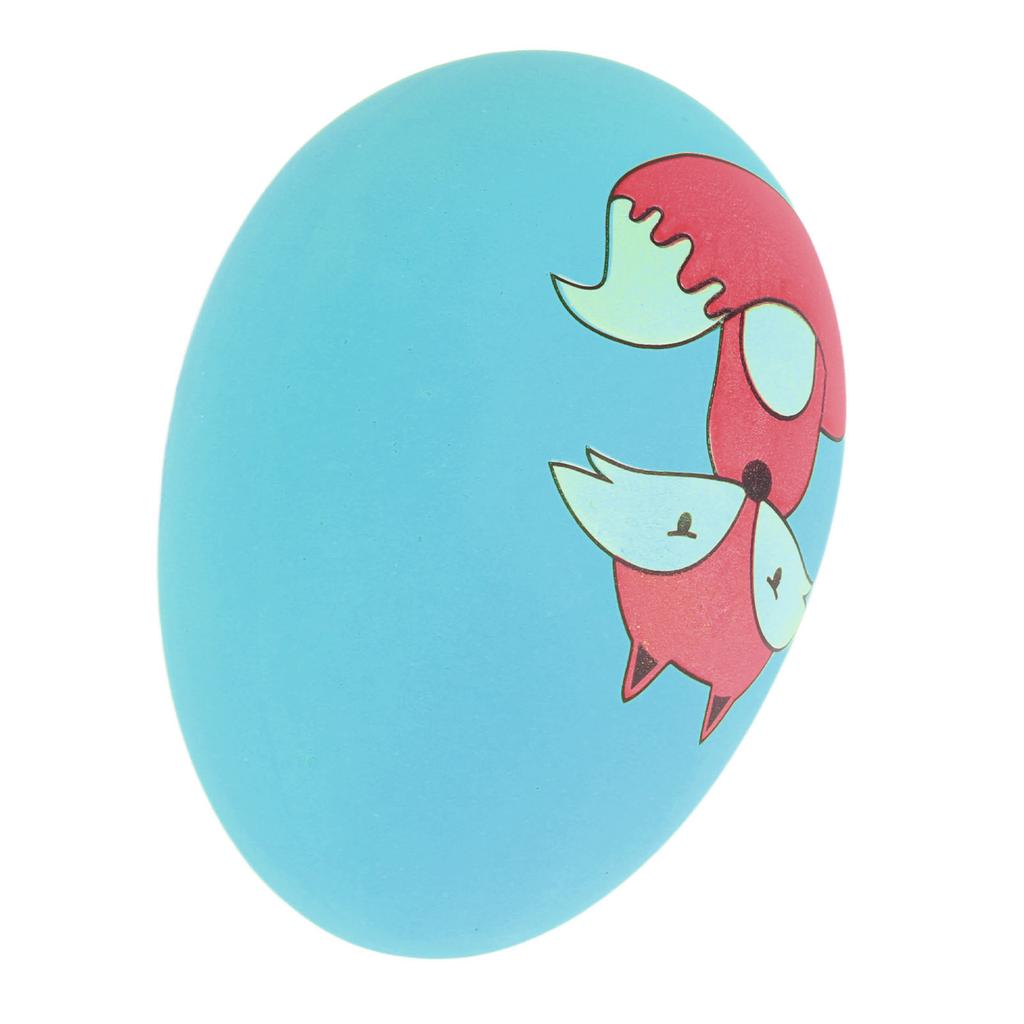 Latex Pet Ball Toy Bite Resistant Interactive Fetch Play Animal Pet Egg Ball for Cats Dogs Blue
