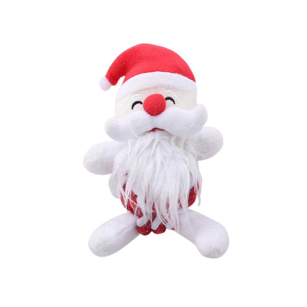 Christmas Plush Dog Toy With Squeaker Holiday Chew Toy For Small And Medium Dogs, Soft Interactive Stuffed Animal For Teething Puppies, Perfe