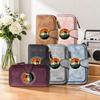 Vintage Biker Print Long Purse Multi Card Slot Wallet Fashion Outdoor Style Portable Daily Money Holder