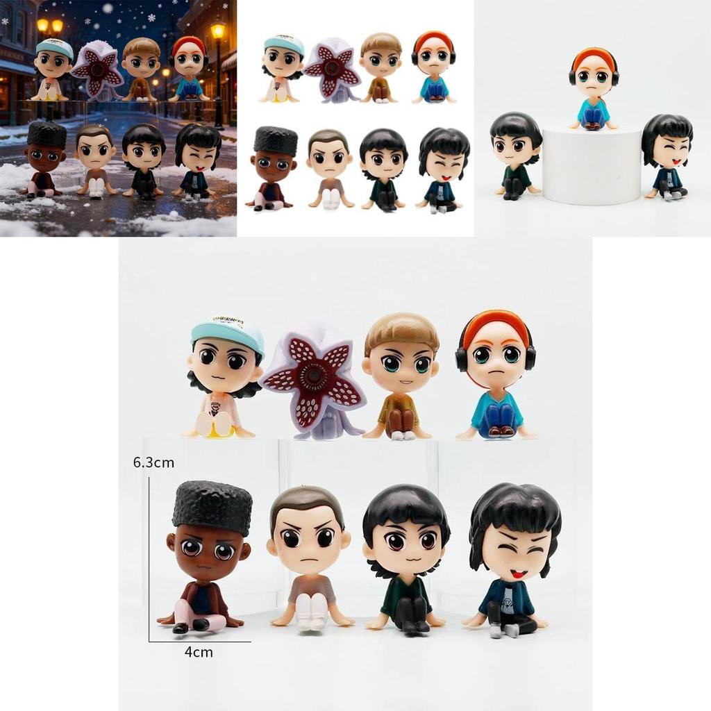 Stranger Things Collectible Figure Pack With Assembly For Kids And Fans