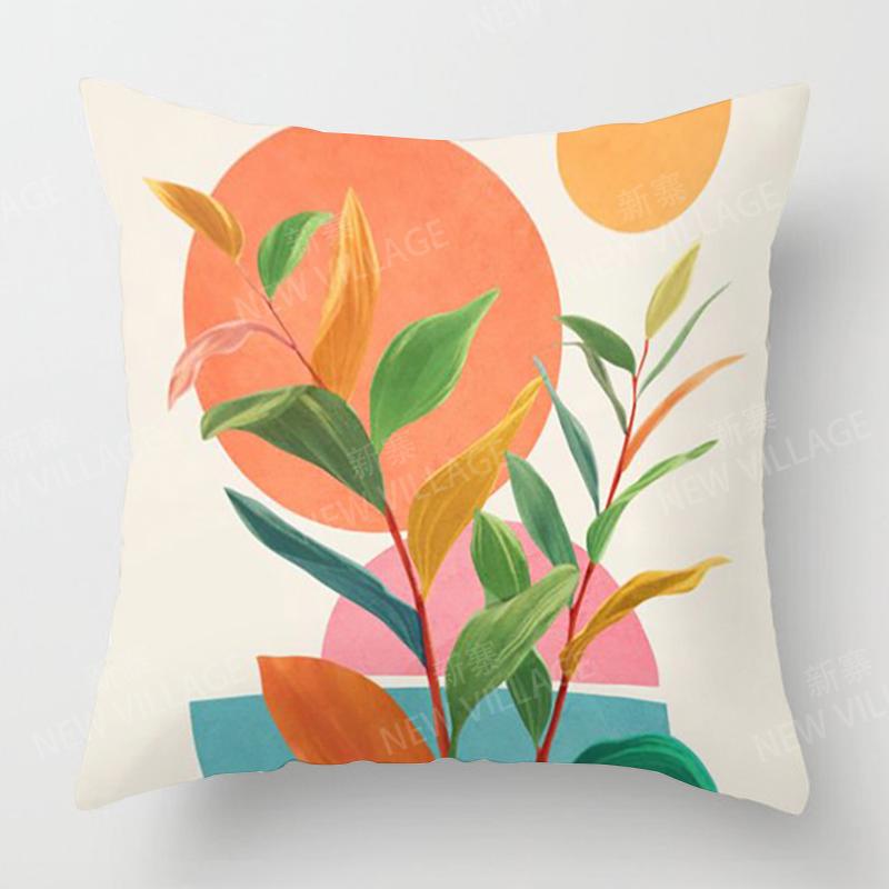 Nordic Modern Abstract Geometric Living Room Sofa Cushion Cover Home Decor Pillowcase 45X45Cm 45*45 50X50 60X60Cm 40X40 35X35