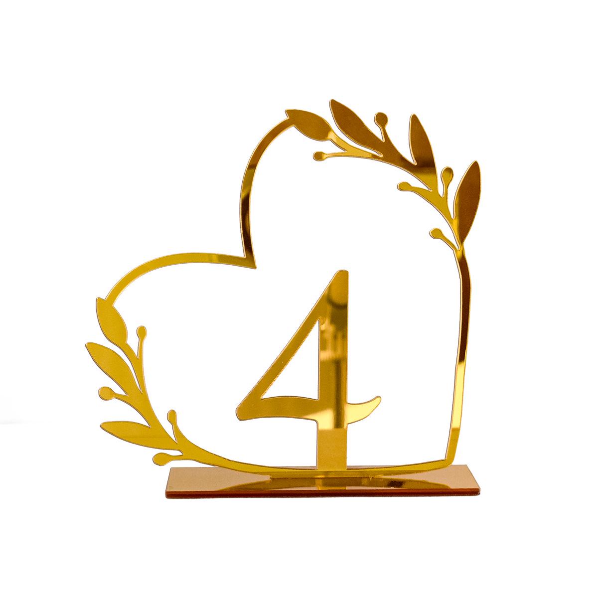 

Акриловая табличка на номер свадебного стола - украшение зеркала своими руками