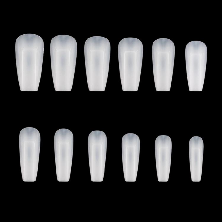 Coffin Square Full Cover Press On Nail False Artificial Tip Long Square Straight