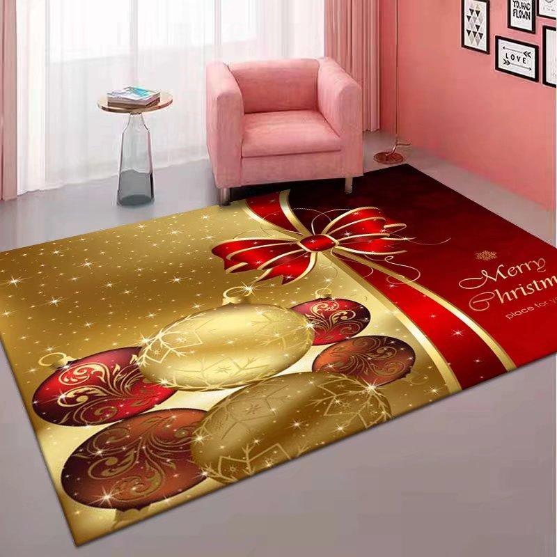 Covoraș de Crăciun Fericit Covoraș de baie roșu Decorat de Crăciun antiderapant