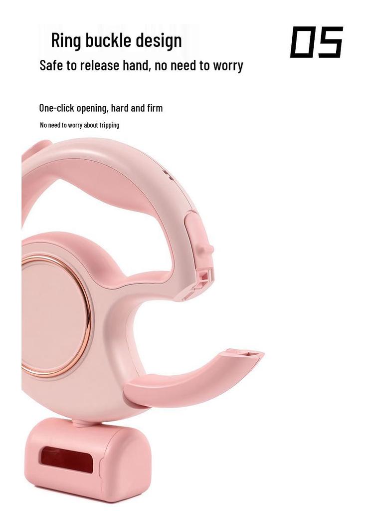 Reflective 3m Retractable Dog Leash with Safe Control for Walking