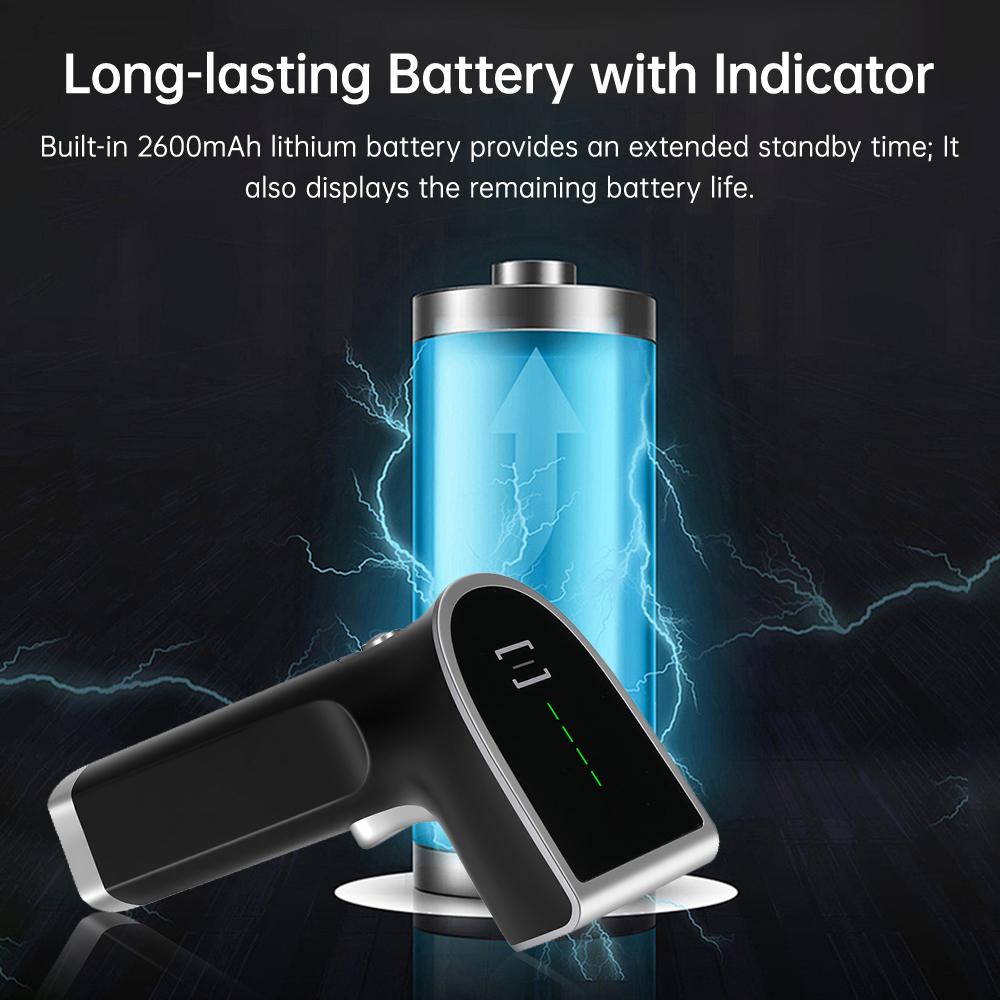 Wireless QR 2D Barcode Scanner with Cradle Handheld USB Wired Bar Code Reader Support Paper and Screen Compatible with