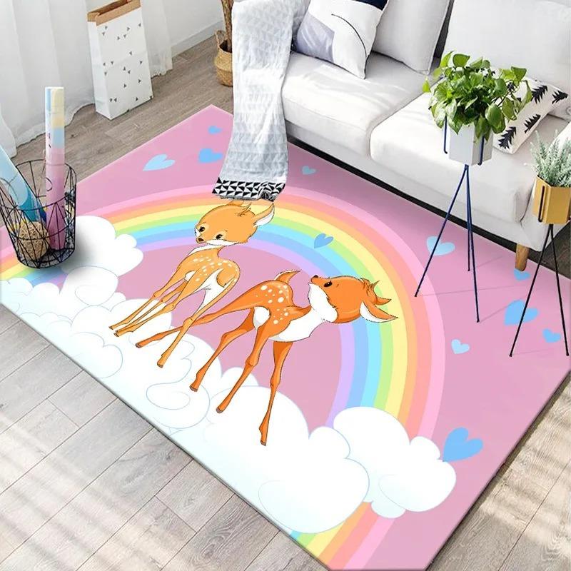Cute Cartoon Girl Bedroom Floor Mat Decoration Home Living Room Floor Mat