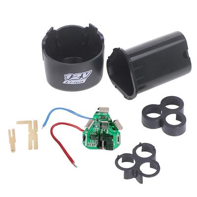 BMS 18650 Scatola di circuiti al litio Custodia a guscio Supporto Trapano a mano Batteria agli ioni di litio Scheda di protezione 3S 12V DC Utensile elettrico