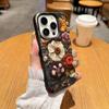 Personalized Flower Retro Unique Phone Case For Iphone 17 Air 16 16e 15 14 11 13 12 Pro Max Aesthetic Protective Leather Cover