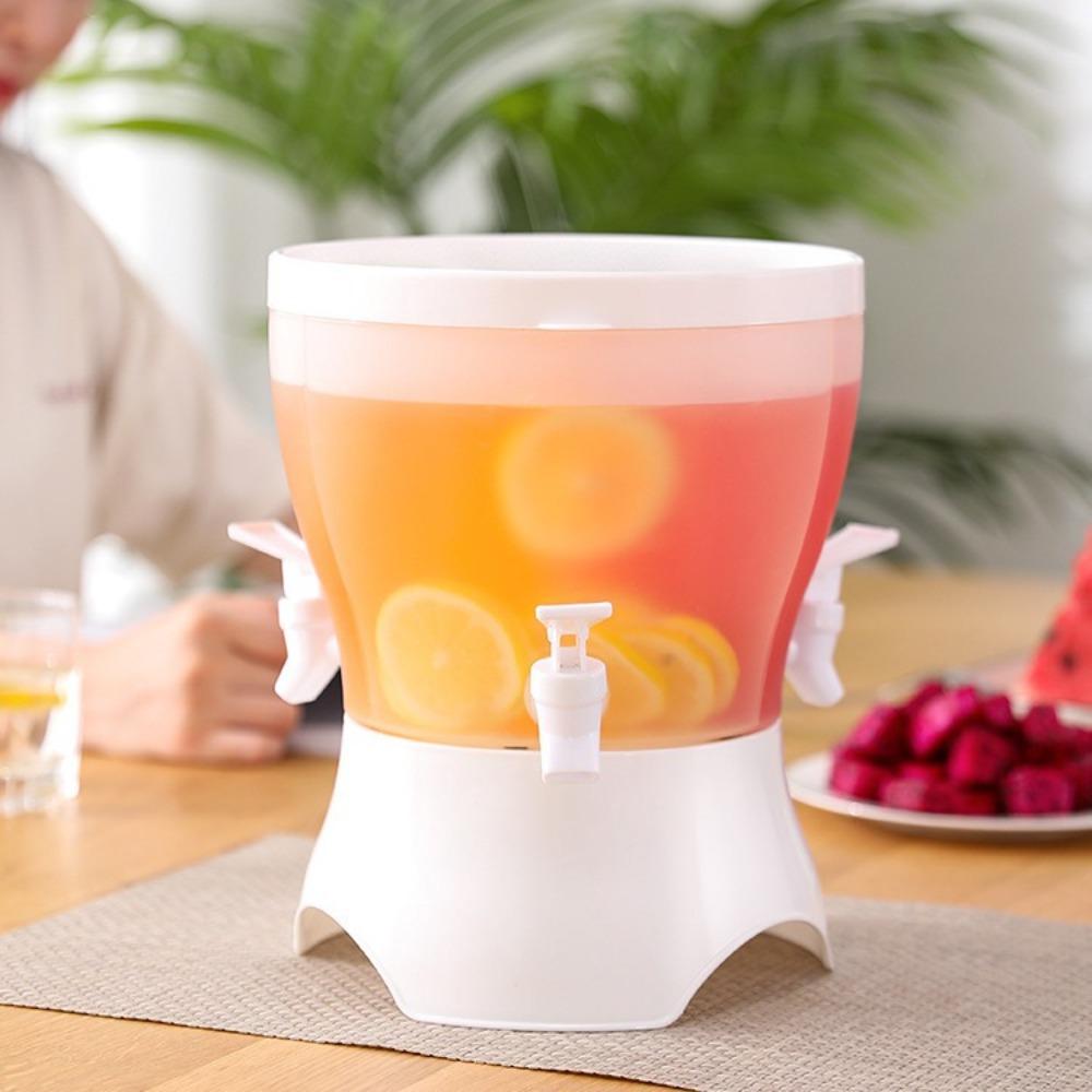 with Faucet Drink Kettle 3 Compartment Water Jug Multifunctional Cold Water Bucket  Bar
