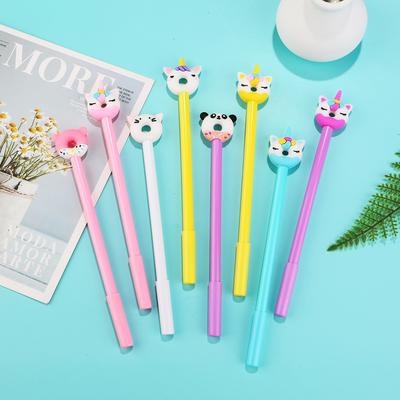 1 Pc Cartoon Animals Pen Fluent Writing Suitable for Office Work, Brushing Questions, Signing Writing, Diaries, Notes, Student Classroom Prizes, Fri