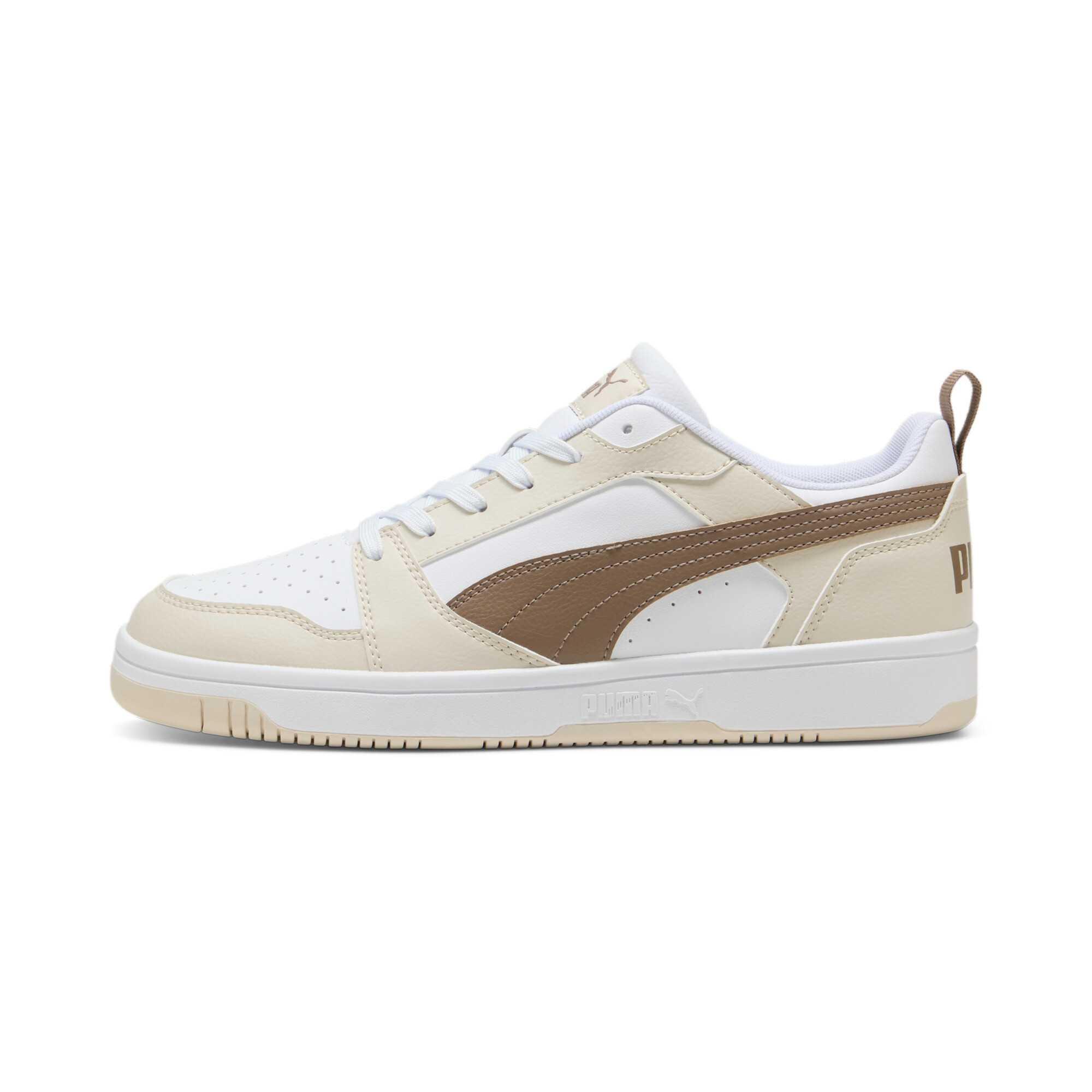

Puma Rebound V6 Low White Totally Taupe Alpine Snow унисекс кроссовки крем 392328-38 43