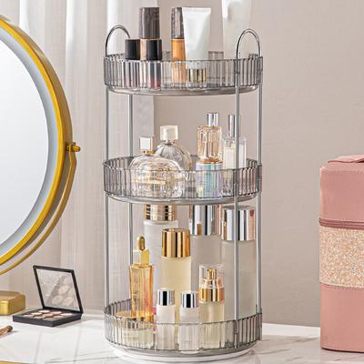 360 Rotating Makeup Organizer Large Capacity Cosmetic Organizer Transparent Multi-Layer Make Up Organizer Box Home Desktop Rack