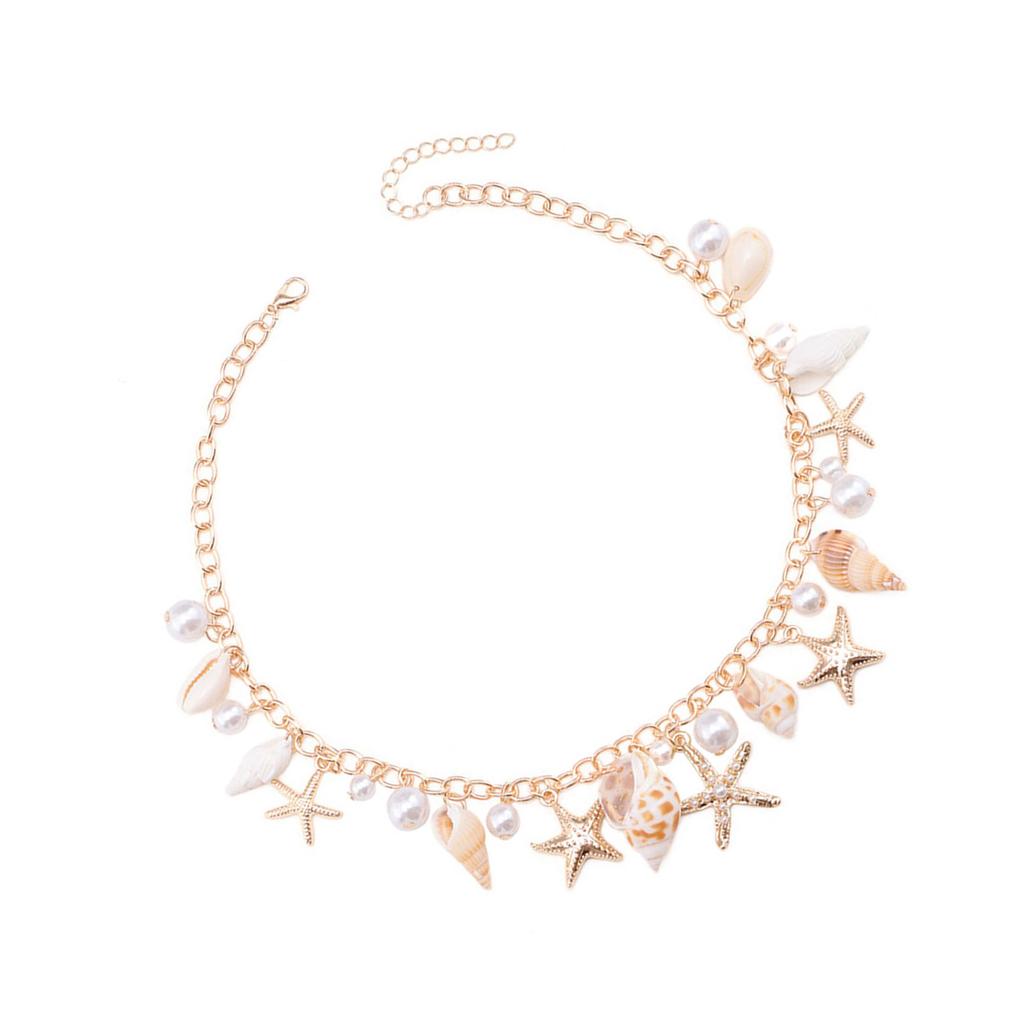 Multifuntional Shell Pendant Necklace Beaded Necklace Fashionable Clavicle Chain Necklace Perfect for Various Occasion