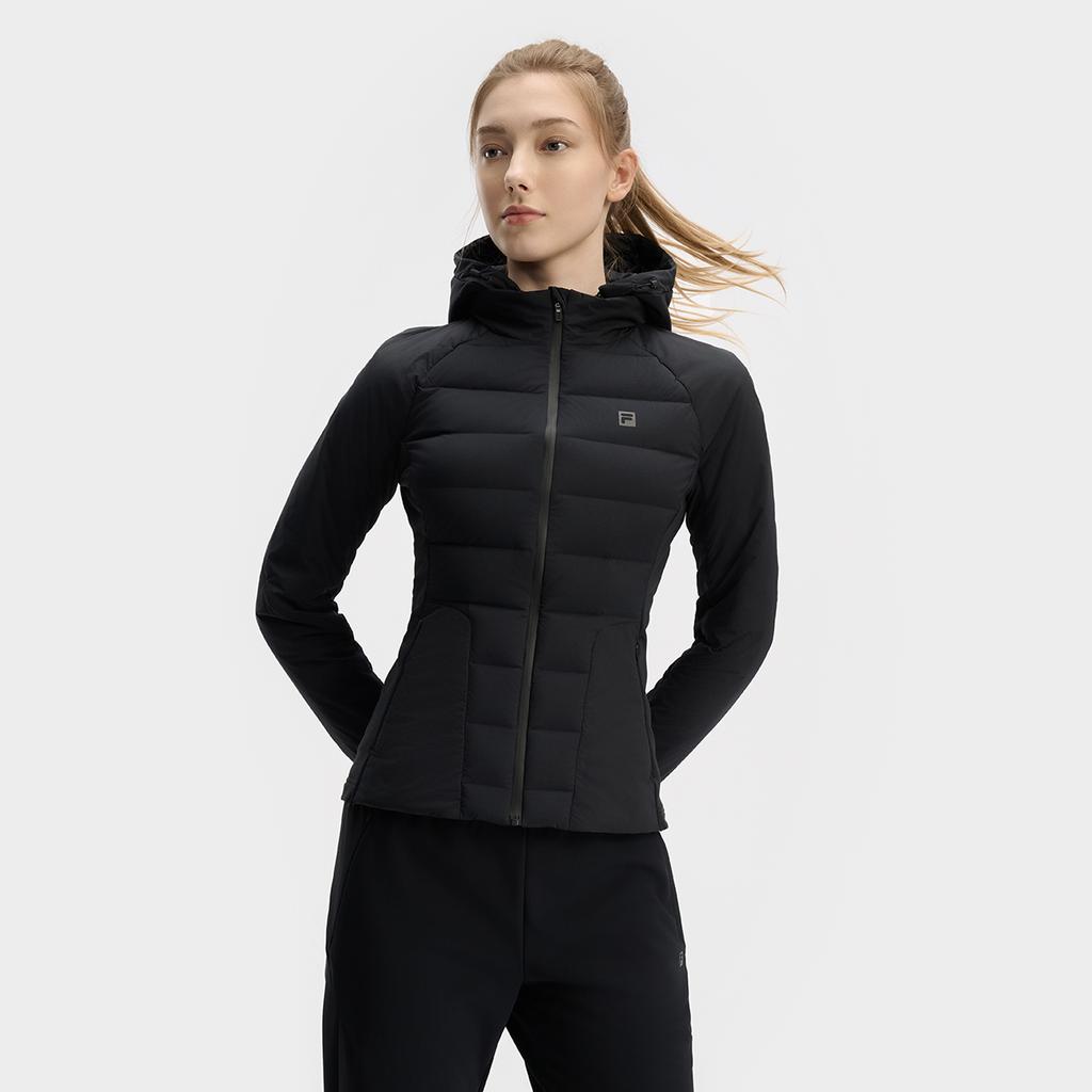 New FILA Fitness Down Jacket Women's Pitch Black A11W441904FBK