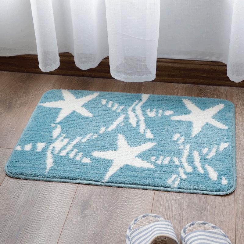 Toilet Floor Surface Mat Toilet Door Moisture-wicking Carpet Door Rug Entry Bedroom Floor Mat Bathroom Slip-resistant Mat