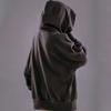 Sudadera con capucha bordada para hombre de primavera y otoño, sudadera con capucha de estilo ninja japonés, sudaderas extragrandes, bolsillo Hip Hop, ropa de calle, sudadera Y2K
