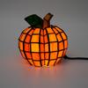 Patch Dýně Pryskyřičné Světlo, 6,5 palce Faux Vitrážová Stolní Lampa, Halloweenská Podzimní Dekorace, Zásuvné Noční Světlo Pro Domov, Dárek