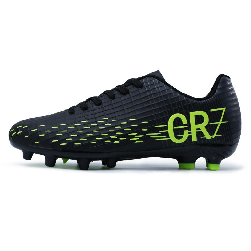 Cr7 Low-Top Fußballschuhe Tf Gebrochene Nägel Kunstrasen Ag Nägel Leder Füße Jungen und Mädchen Schüler Trainingsschuhe