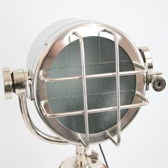 Retro Nickel Industrial Spotlight Tripod Lamp Standing Floor Light 140 Cm