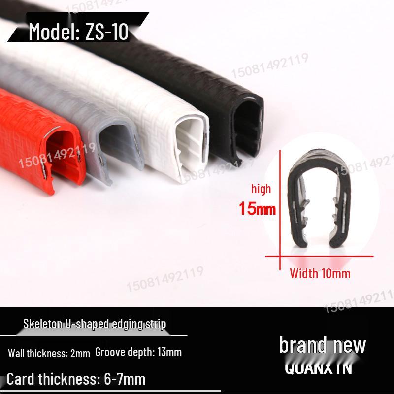 U-Shaped Rubber Edge Banding for Glass and Steel Tiles