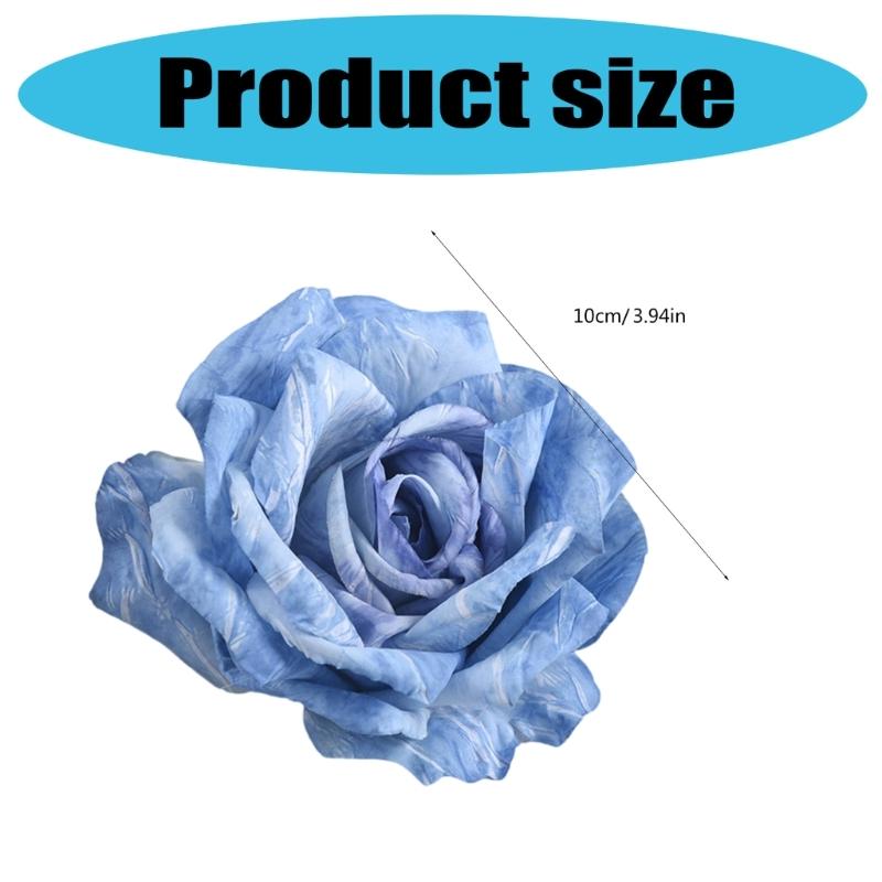 Pair Of Realistic Artificial Flower Drapery Ties Easy Window Styling Durability Not Fading for Home Decoration