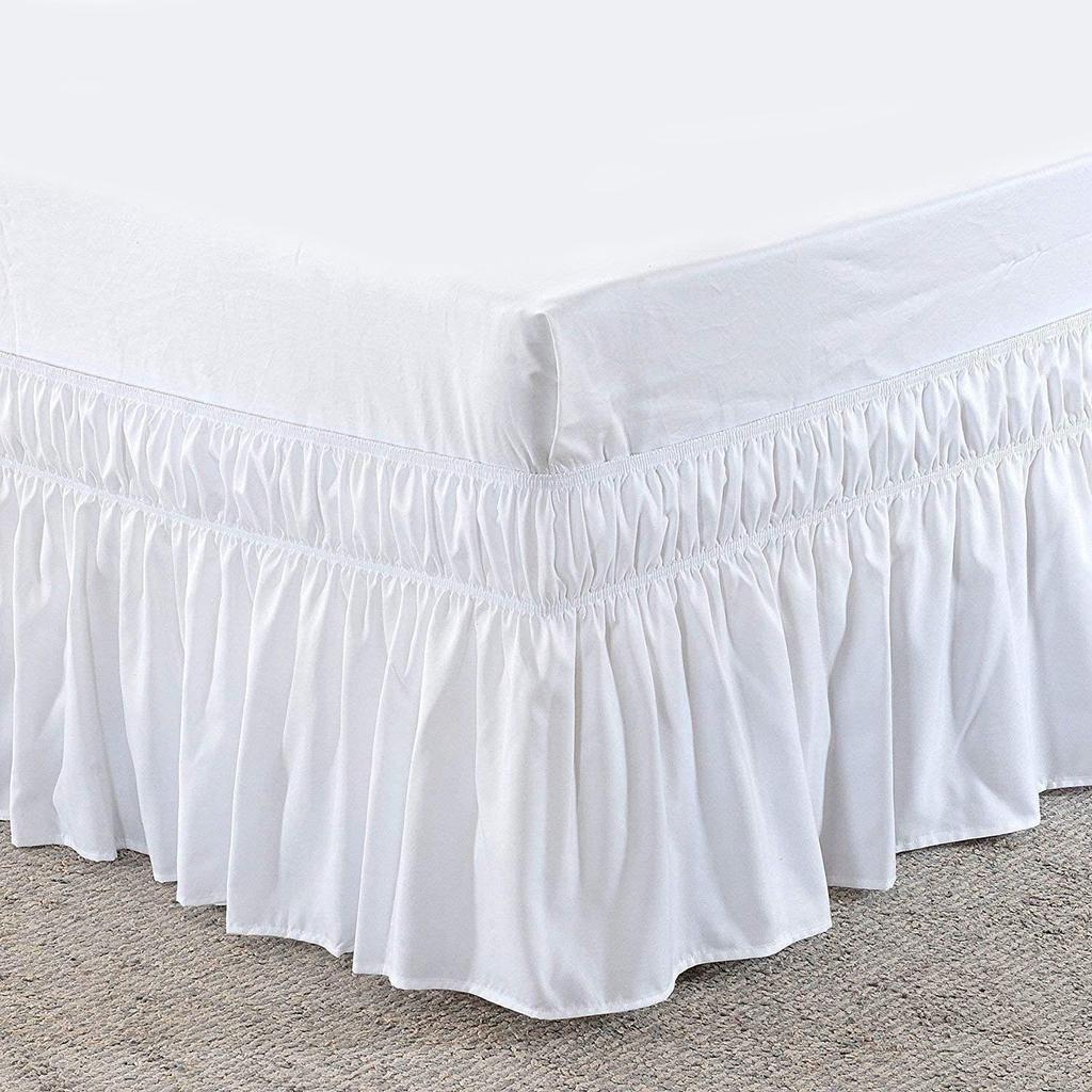 Universal Four Seasons Elastic Bed Skirt with Breathable Ruffle