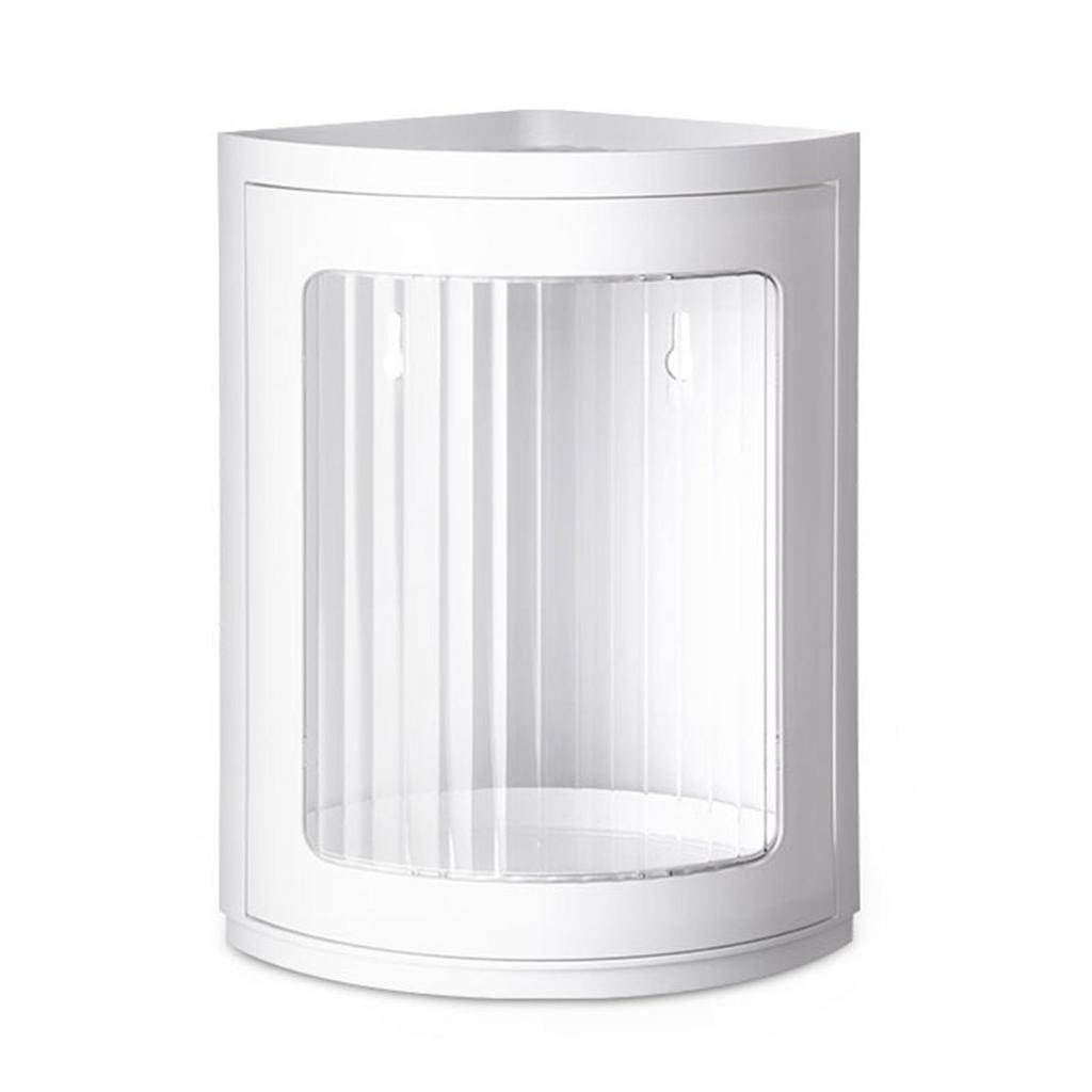 Bathroom Locker Cosmetic Storage Rack Large Capacity Degree Rotating for Countertop Vanity Tray