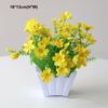 10 Styles Artificial Flowers Plastic Fake Flower Potted New Simulation Plant  Home Decor