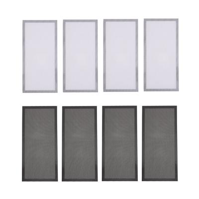 4pcs Magnetic Floor Register Vent Covers 5.5x12 Inch Magnet PVC Vent Screen Net for Wall Ceiling Flo