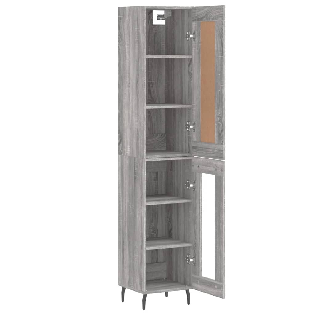 Highboard Gray Sonoma 34.5 x 34 x 180 cm Particleboard