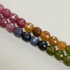 Tourmaline Faceted Chalcedony Abacus Beads for DIY Jewelry Accessories