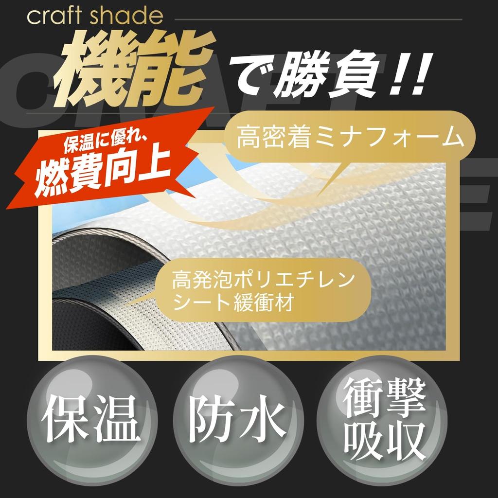 atmys Craft Car Curtain for the New Land Cruiser 300 Car Camping Sunshade, Shade, Series, Accessories, "09s-a066-sa"