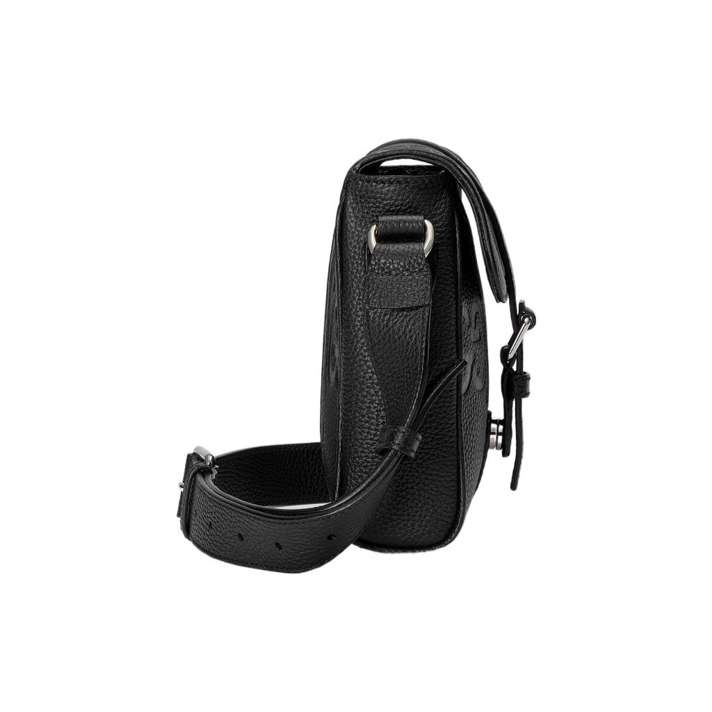 Gucci Jumbo GG Super Double G Logo Adjustable Shoulder Strap Magnetic Flap Messenger Bag Men Shoulder Bag Black 760235-AABY0-1000